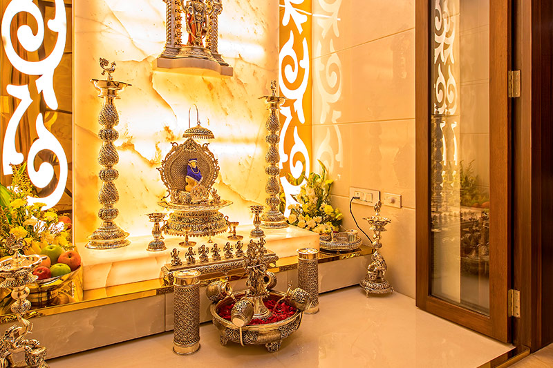 Pooja room vastu tips for direction, material, colour palettes and overall spatial specifications