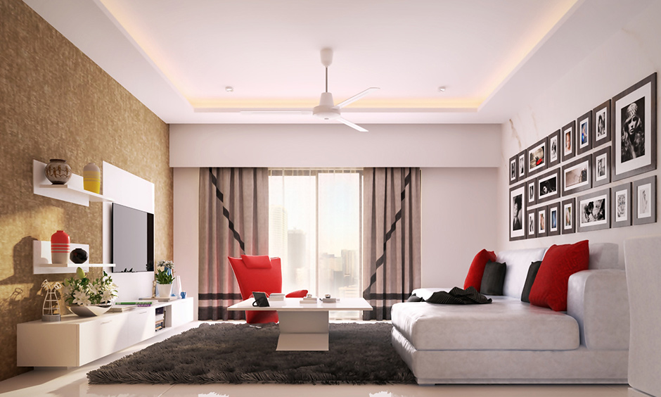Fabric curtain styles for living room