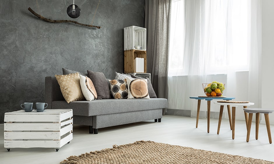 DIY coffee table for home decor adds a rustic touch to your space