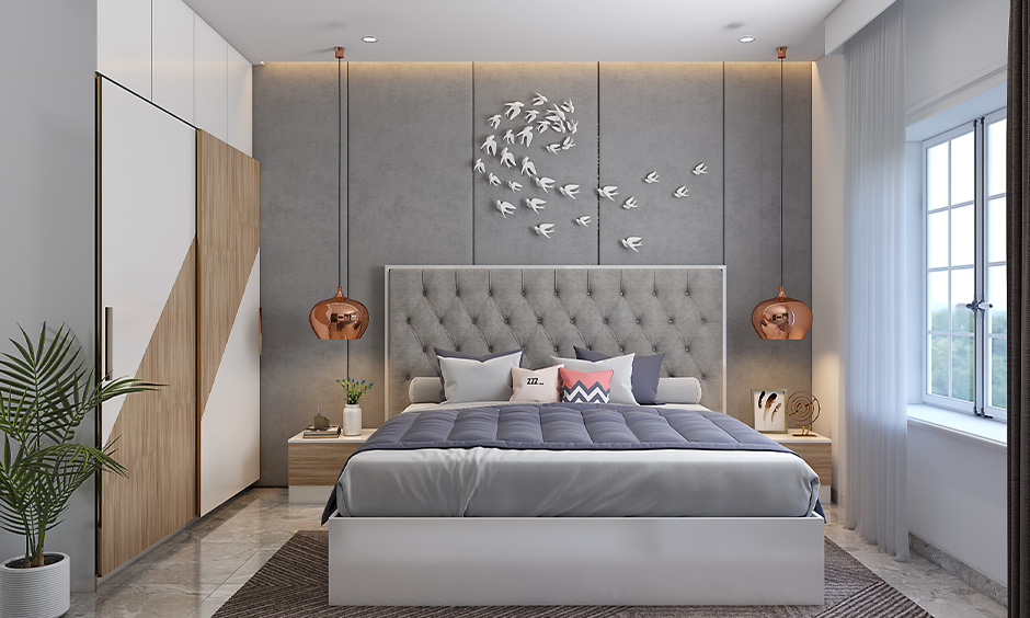 Grey ceiling colour for bedroom