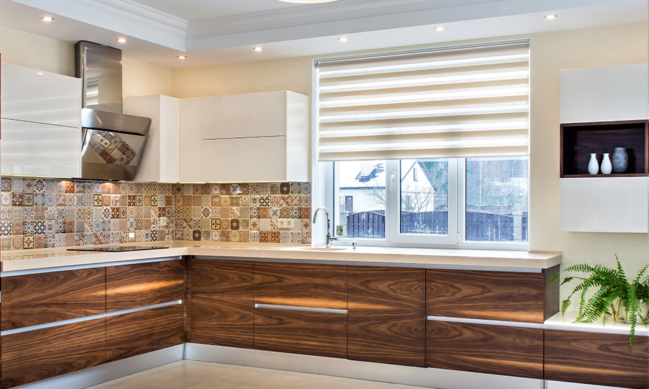 Veneer kitchen shutters give a classic and royal vibe to the kitchen and durable.