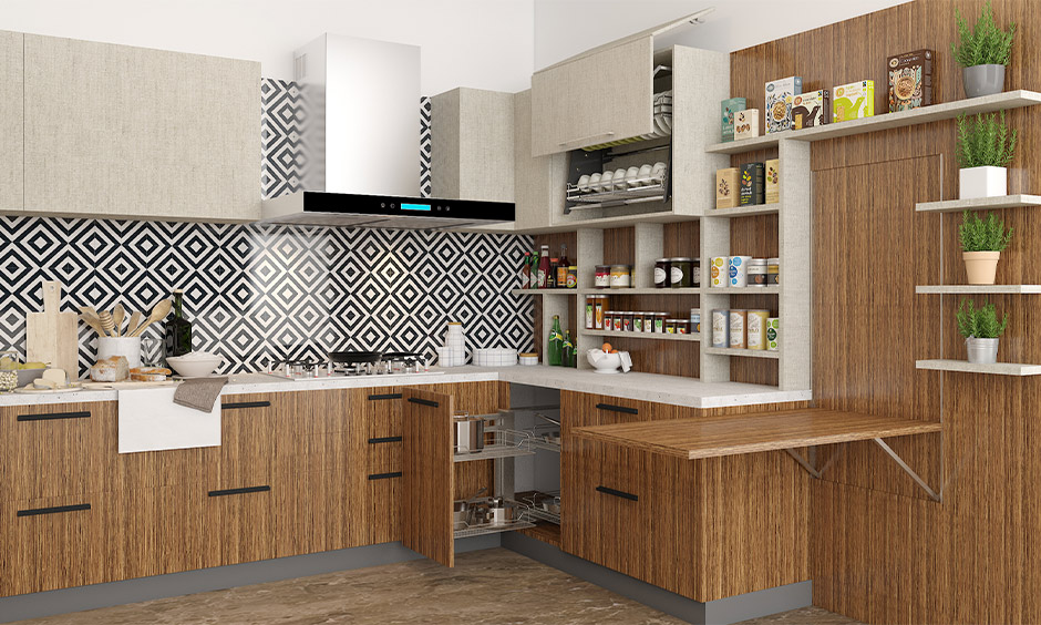 Kitchen cabinet handles that have a smooth finish