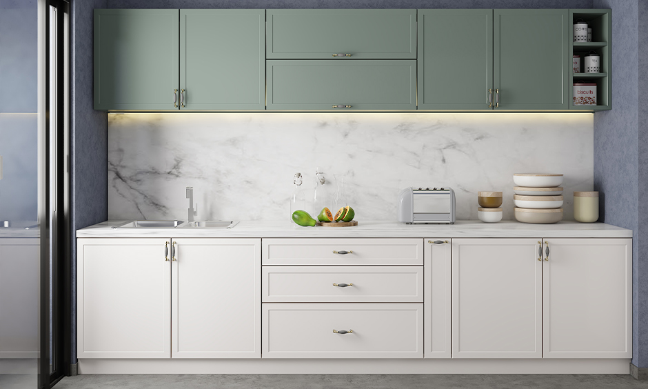 Vintage modular kitchen cabinet handles which require some extra cleaning and care