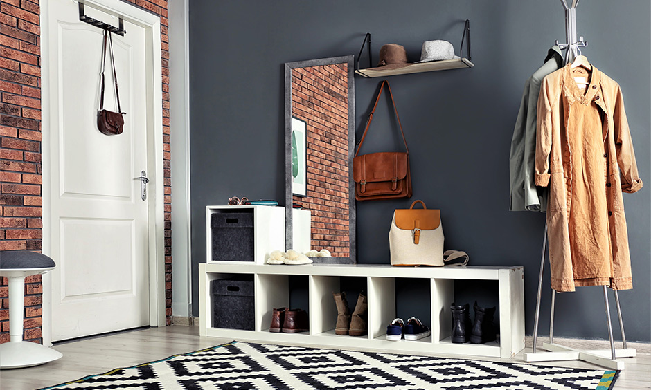 Modern shoe rack design with offer additional convenience and deep storage