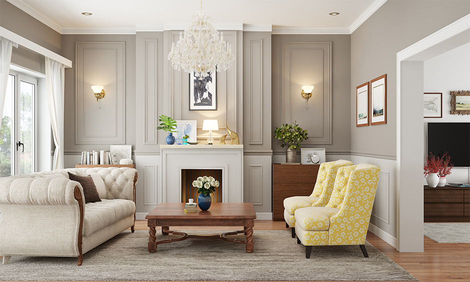 Swing-arm sconce fancy wall lights for the living room brings an elegantly vintage appeal to the place
