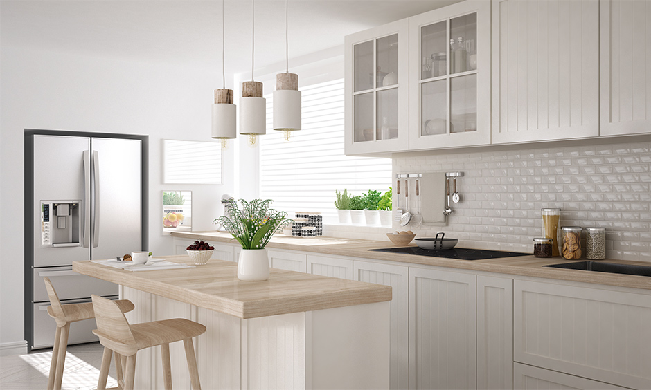 Kitchen island dimensions for central space should be about 3,550 mm