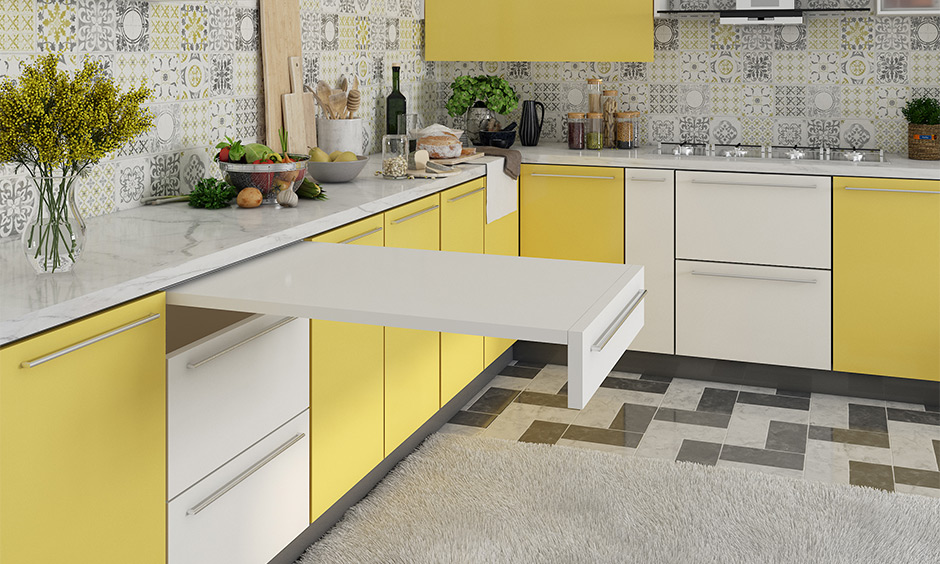 Dual color two color kitchen cabinets offer the perfect chance to colour block with white