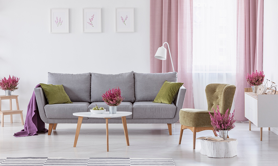 Consider choosing curtains for a small living room that is durable and maintenance-free