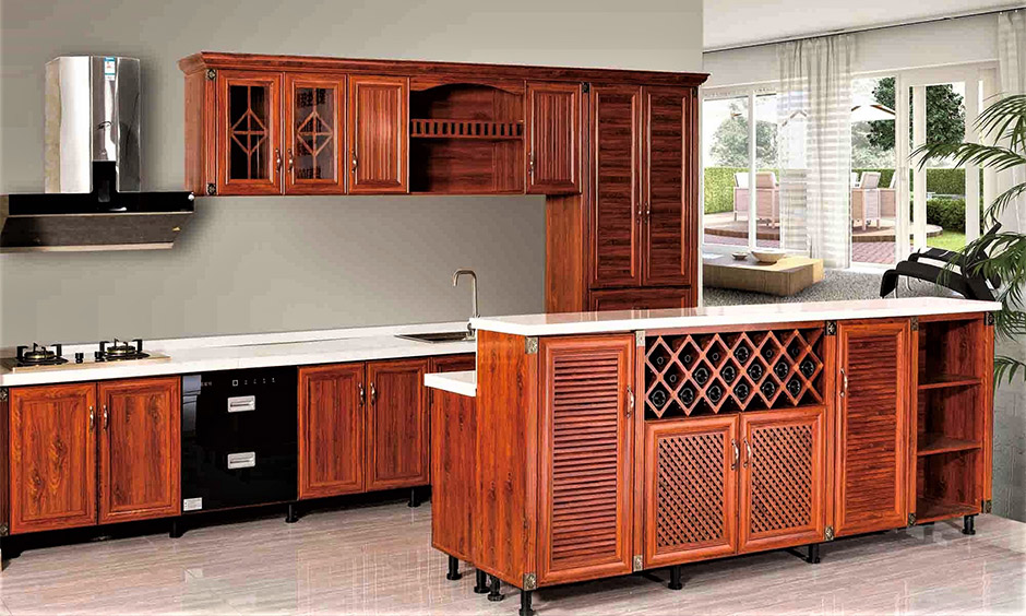 Different types of door styles for types of modular kitchen cabinets