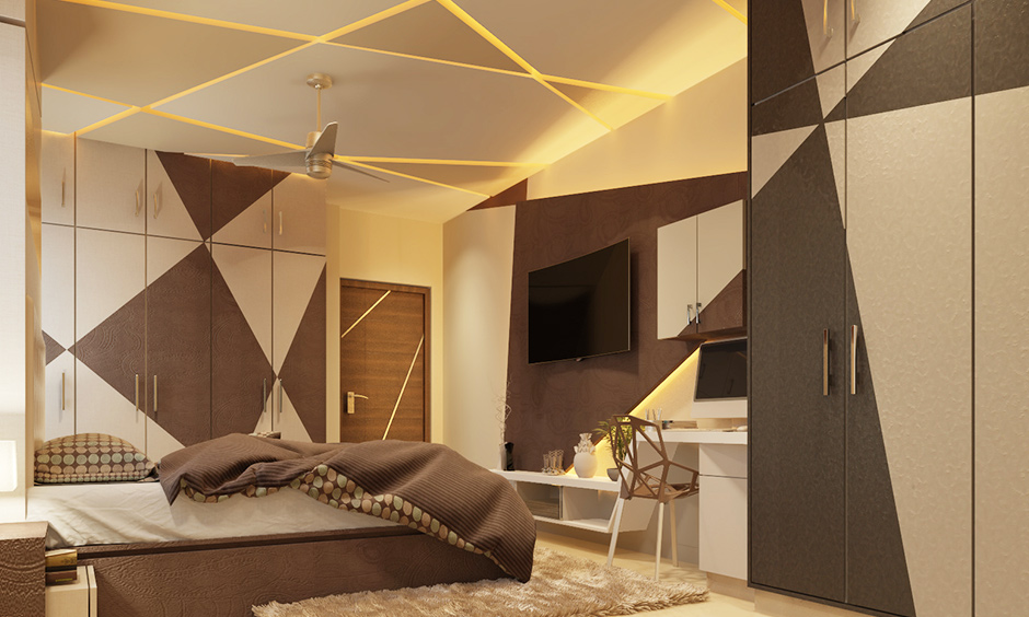 Backlighting for bedroom PVC ceiling design