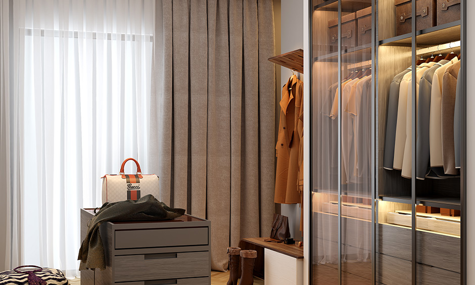 Open walk-In wardrobe design ideas which have ample space