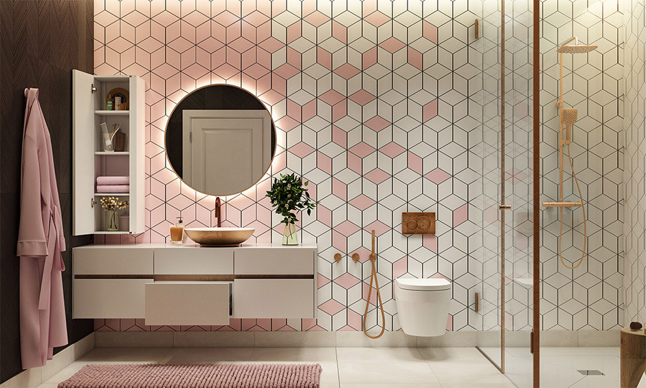 Under-sink bathroom drawers with white laminated are ideal for space-saving solutions for small bathrooms