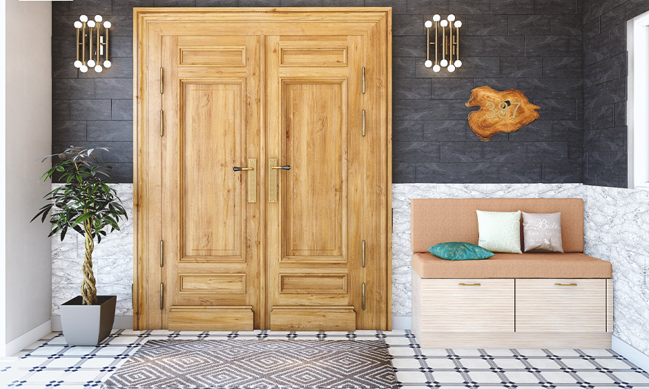 Wooden Safety Double Door Designs