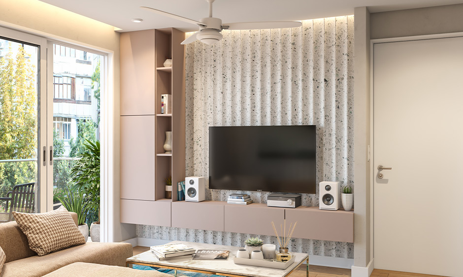 3D wall panel design featuring a mosaic pattern