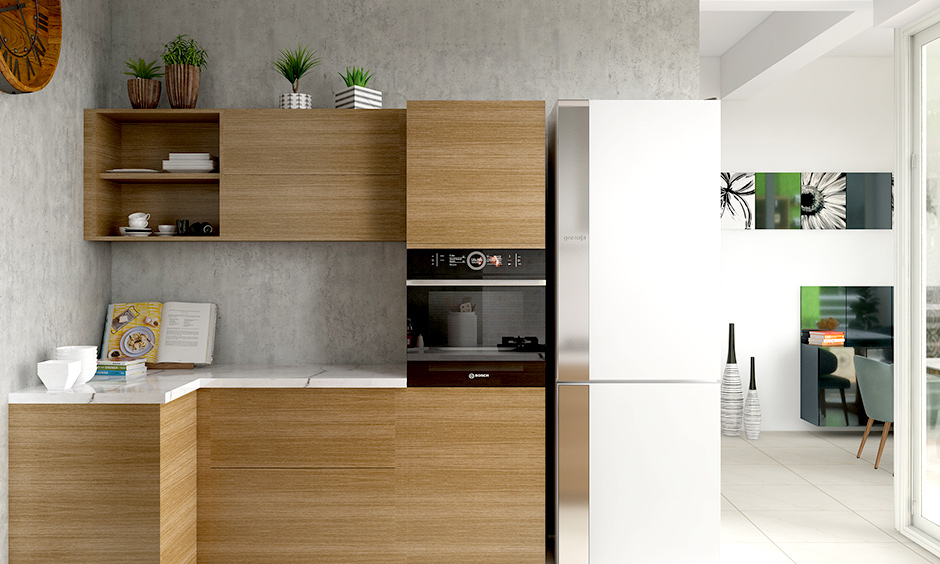 Sliding door kitchen wall cabinet for long term durability