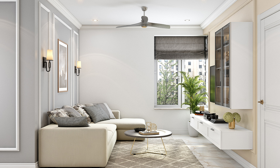 Right choice of Ceiling colours to make a room look bigger