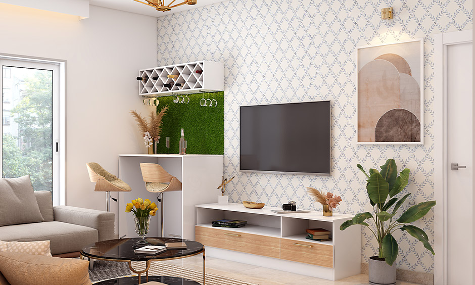 Living room TV wall design to unwind and indulge