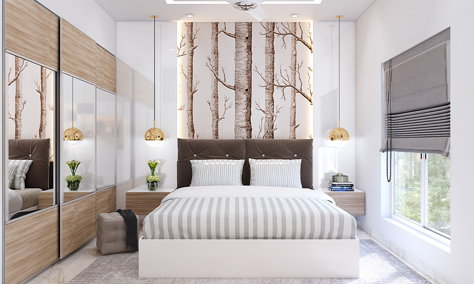 Adding mirrors for maximising space in a small house