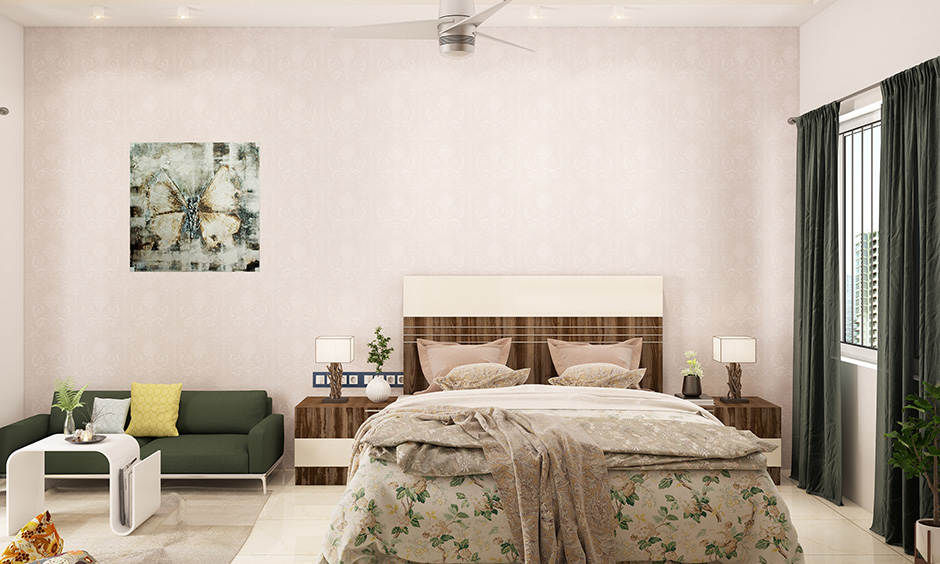 Modern trendy bed back design for a minimalistic room