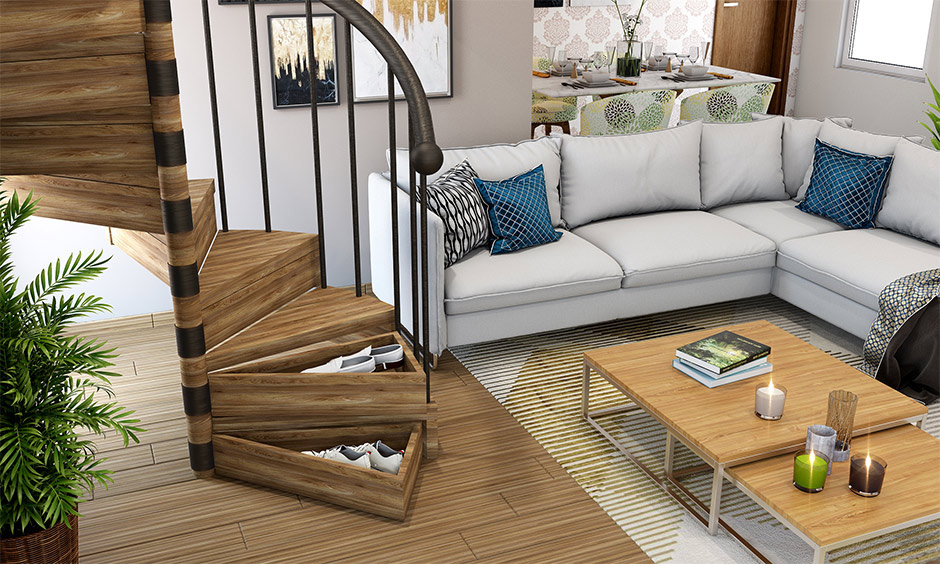 Modern iron stairs grill design having old school charm