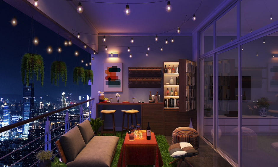 Balcony bar design which is a party perfect space