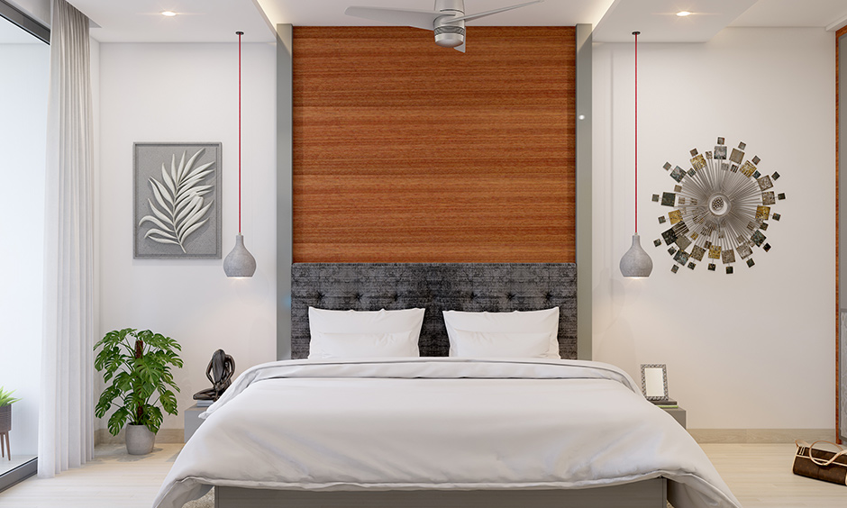 Shiplap bed back design for a cosy look