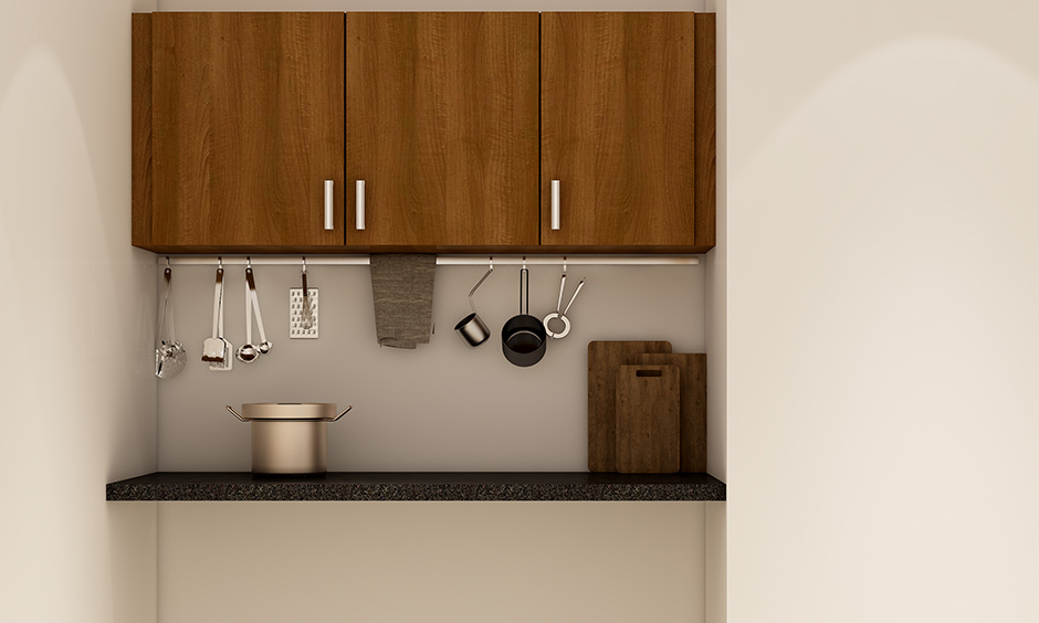 Smart kitchen interior design with prep corner