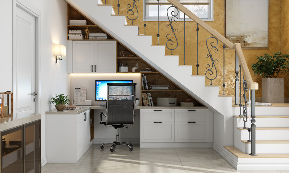Computer table designs which are space-saving