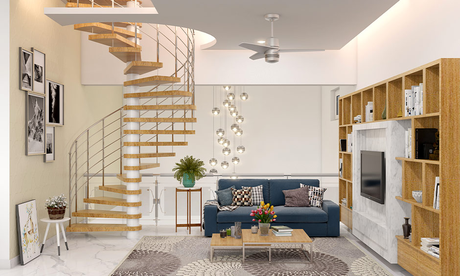 Steel grill design for stairs which looks elegant