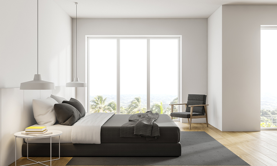 Tempered sliding window glass design enhances security and aesthetics while allowing natural light