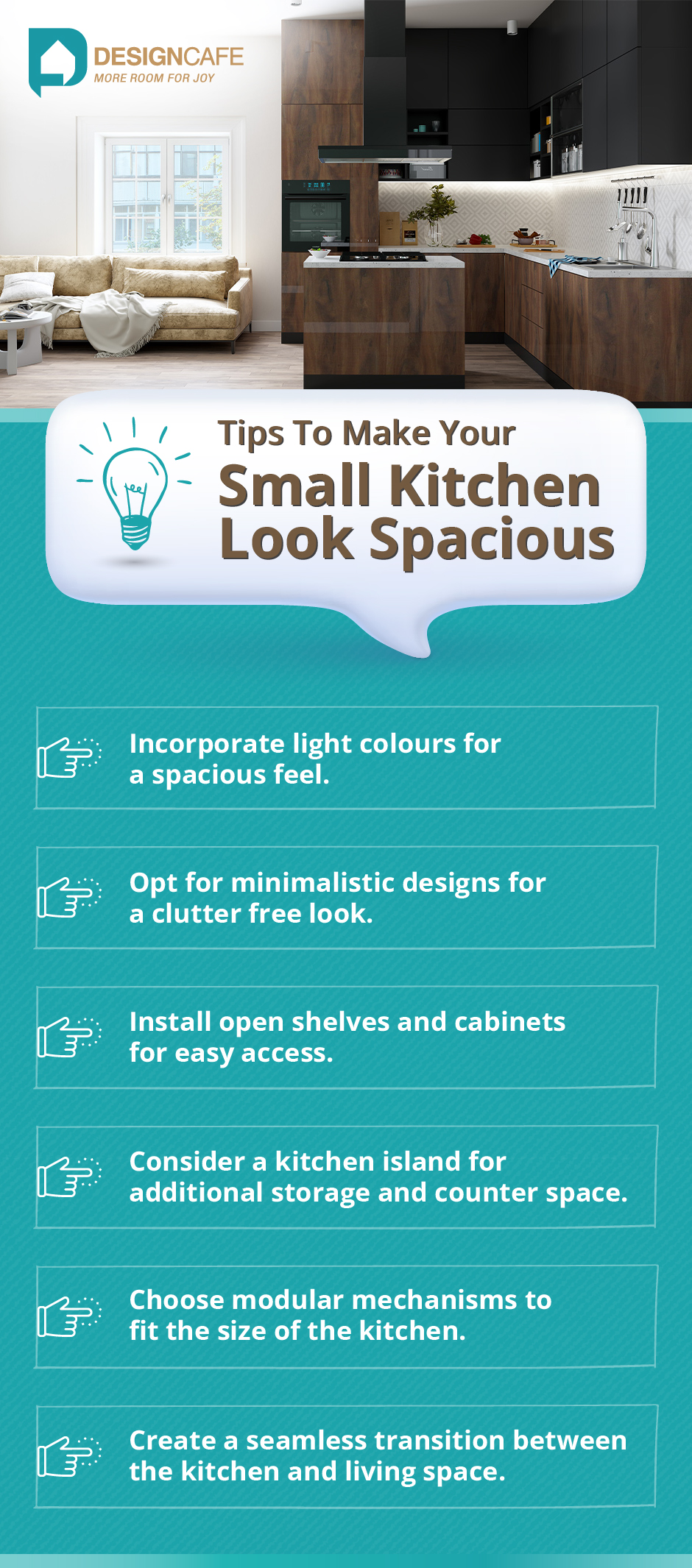 tips to make your small kitchen look spacious