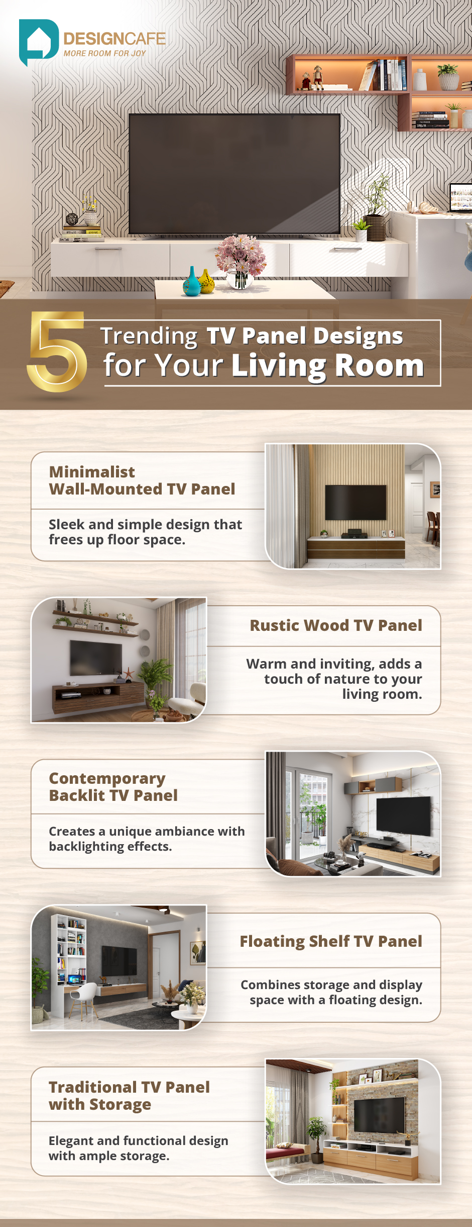 Trending tv panel designs for your living room