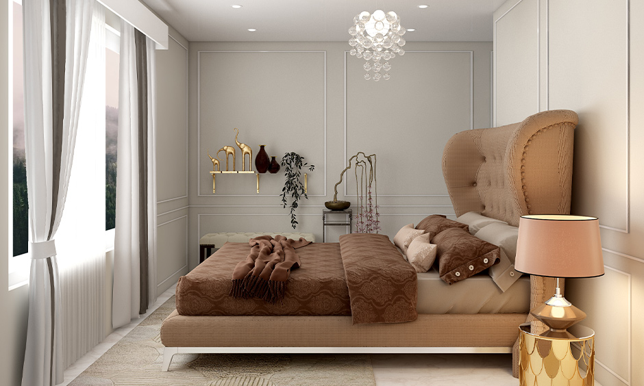 Upholstered bed back foam Design to add elegance