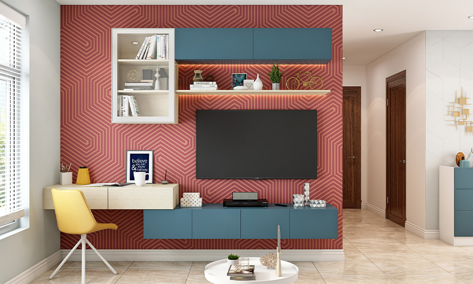 Wall mounted furniture for maximising space in a small house