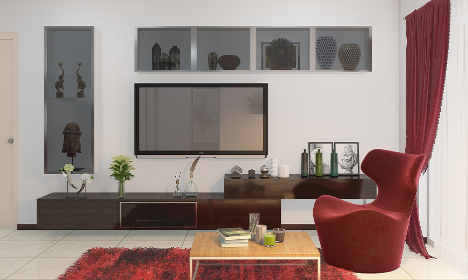 Contemporary interior style incorporates futurism, deconstructivism, art deco, and more