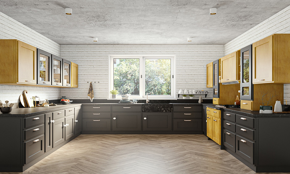White kitchen with yellow accent to add warmth and creativity