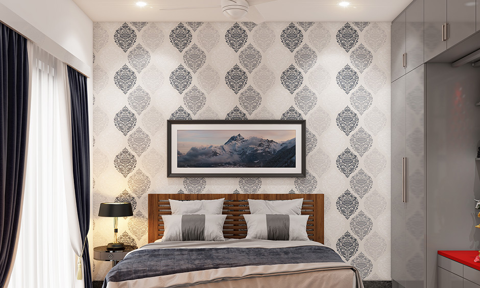 Wooden Bed Back Design that adds a classic touch