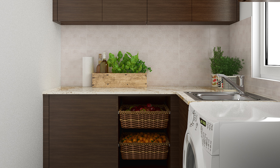 Kitchen wall cabinet made of wood which is a timeless choice
