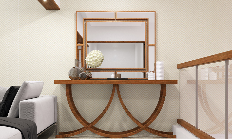 Choosing the material of the console table that blends perfectly