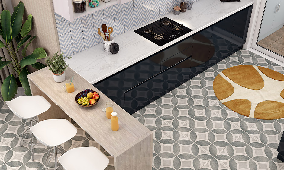 Gas stove is a modular kitchen appliance that looks seamless