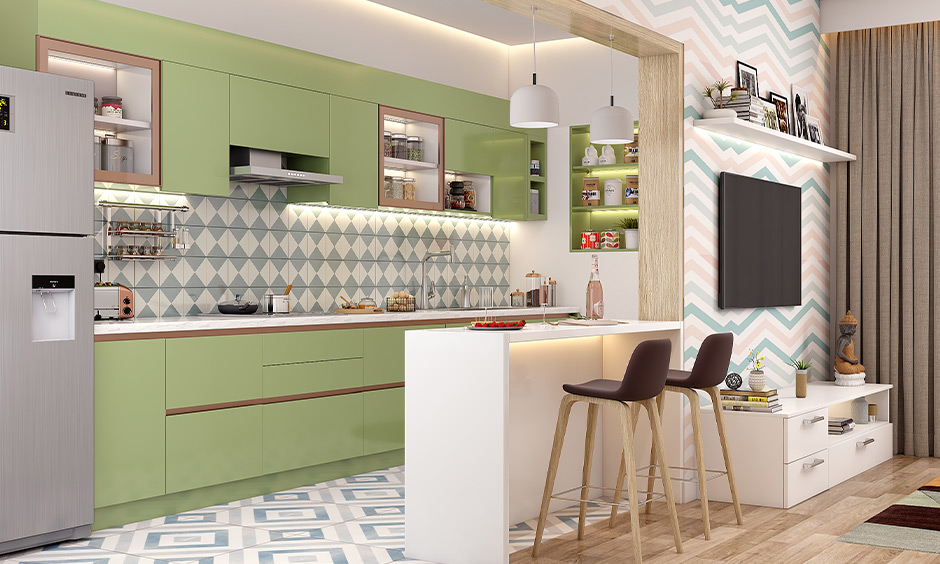 Consider breaking down the divider wall to make the kitchen bigger