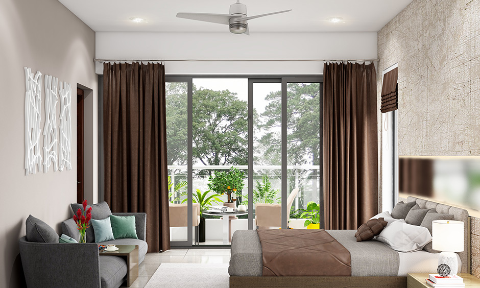 Rounded silhouette couch design which are apt for bedrooms