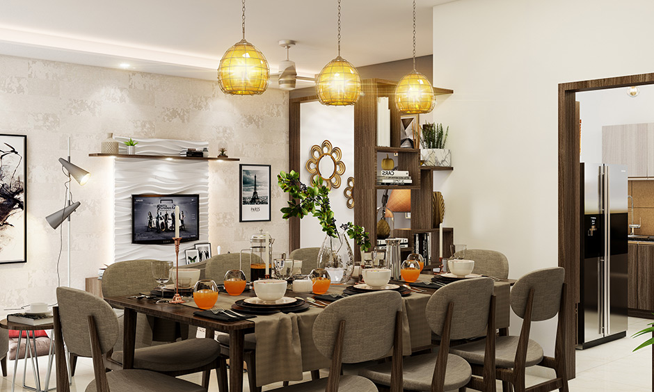 Wooden dining table furniture for sophisticated and formal look