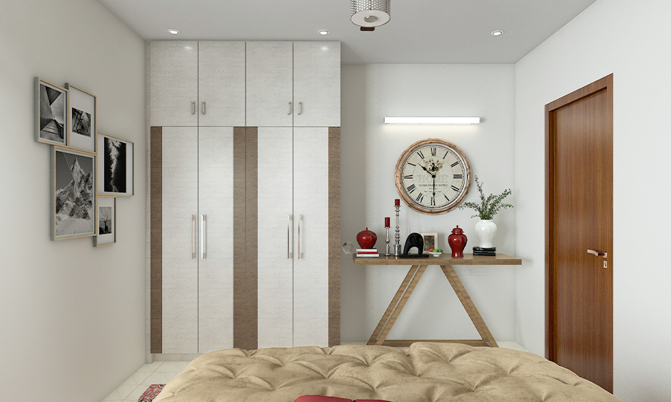 Aesthetic room decor with a vintage wall clock for an antique look