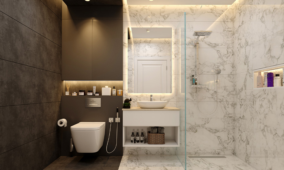 Regular polishing can restore damaged composite marble shower walls