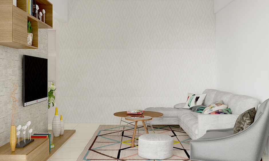 Wooden sofa designs in L shape, a smart choice for compact living room