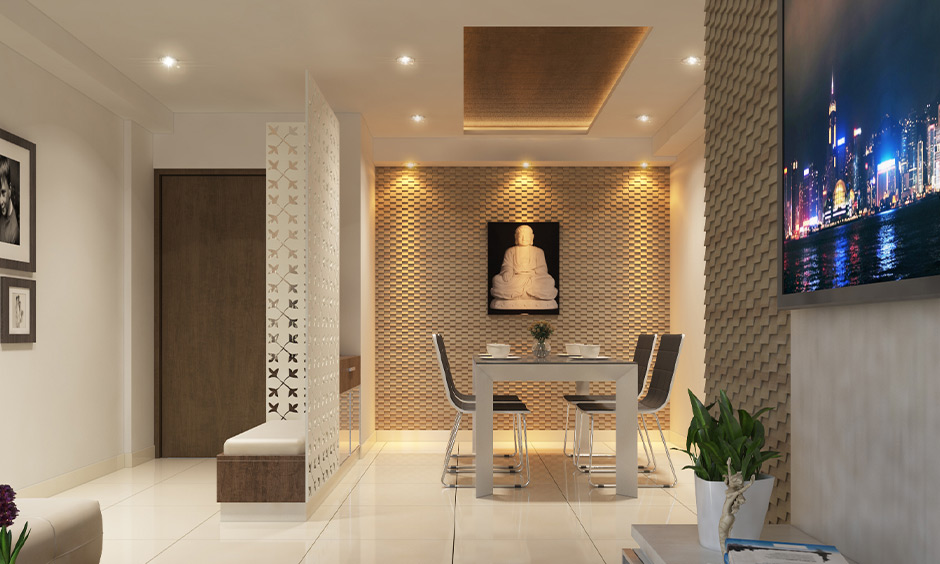wooden Buddha wall art add a touch of tranquillity and calm to your dining space