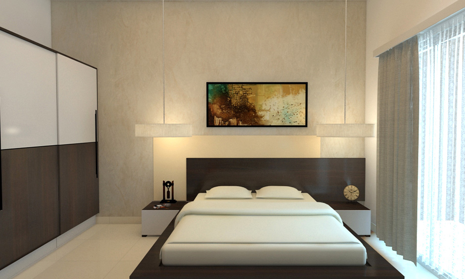Low wooden bed design for bedroom that offers both comfort and elegance