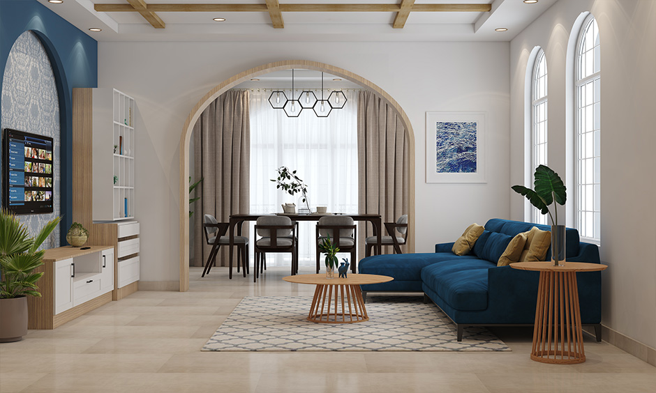 Modern interior design for drawing room for a calming oasis