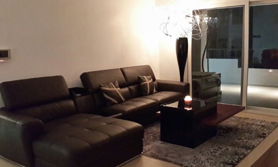 Modern convertible sofa cum bed maximises a room's functionality